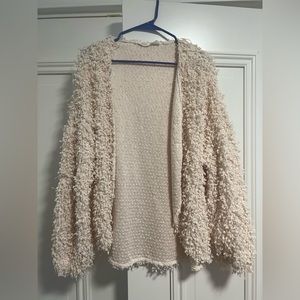White cardigan